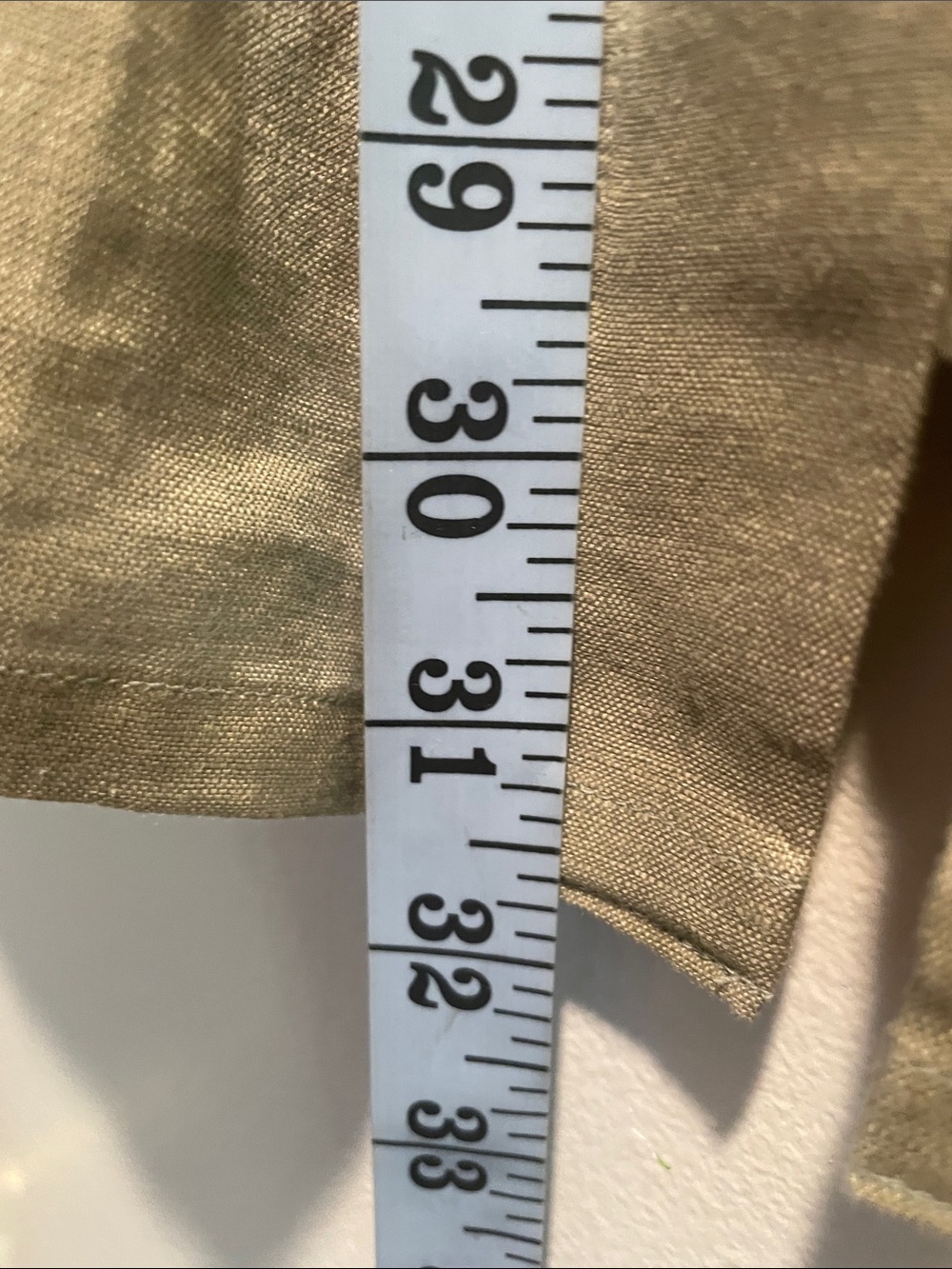 Designer Like High Quality Light Olive Green Shell Button-Front Tunic Top - Picture 5 of 14